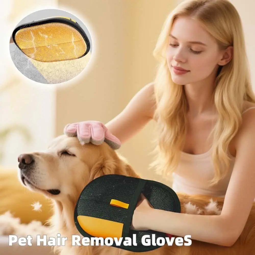 Pet Hair Remover Portable Washable Clothes Hair Dehairing Gloves Pet Cleaning Products Pet Accessories